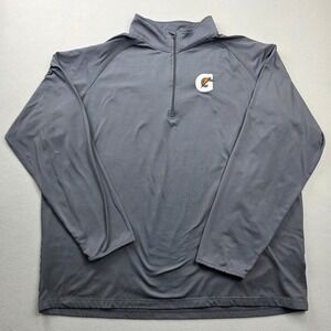 Sport-Tek Pullover Mens 2XL Gray Gatorade Logo 1/4 Zip Performance Top